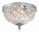 Crystorama Crystorama 2 Light Polished Chrome Crystal Flush Mount