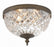 Crystorama Crystorama 2 Light English Bronze Crystal Flush Mount