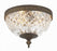 Crystorama Crystorama 2 Light English Bronze Crystal Flush Mount