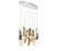 Sorrento, 12 Light Oval Led Chandelier, Mixed With Copper Leaf, Chrome Canopy | 12034-024-01