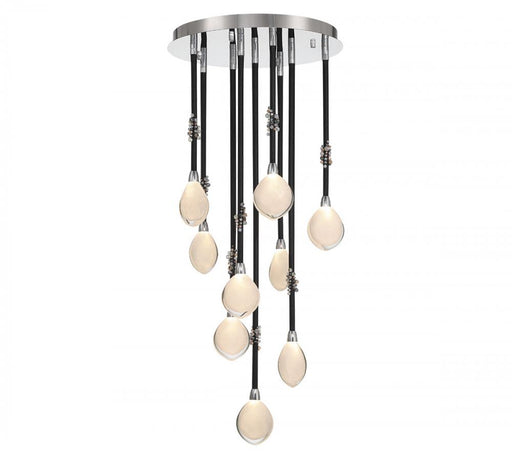 Bellissima, 9 Light Led Chandelier, Black Sleeves | 12065-02