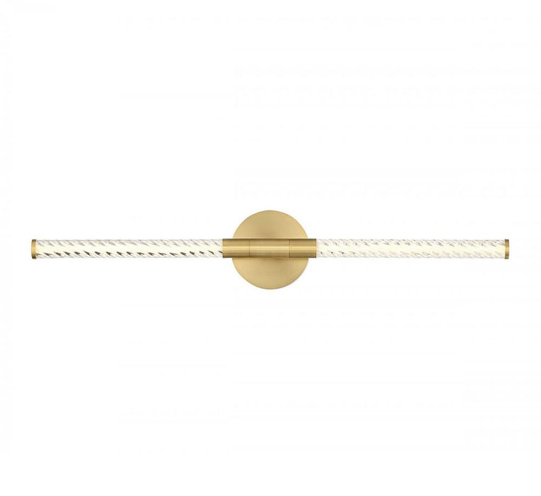 Lib & Co. CA Volterra, 2 Light LED Wall Mount, Plated Brushed Gold