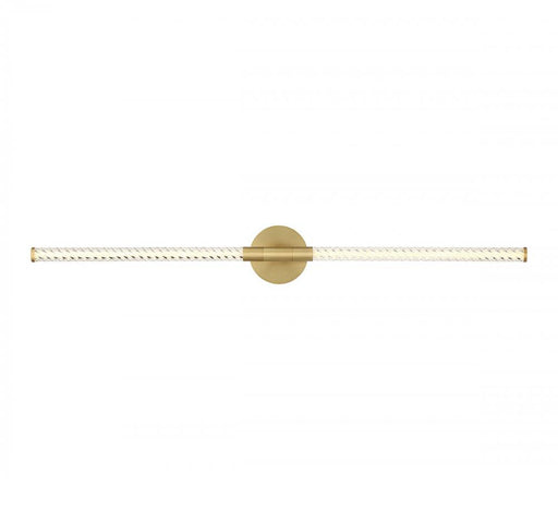 Lib & Co. CA Volterra, Large 2 Light LED Wall Mount, Plated Brushed Gold