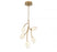 Lib & Co. CA Belluno, 5 Light LED Pendant, Champagne Gold