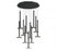 Lib & Co. CA Piatto, 11 Light Round LED Chandelier, Matte Black