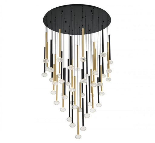 Lib & Co. CA Soffio, 44 Light Round LED Chandelier, Mixed