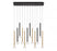 Lib & Co. CA Soffio, 12 Light Linear LED Chandelier, Mixed