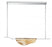 Lib & Co. CA Savona, 1 Light Linear LED Chandelier, Amber