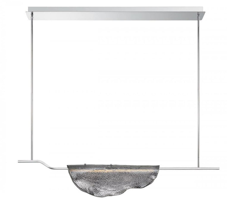 Lib & Co. CA Savona, 1 Light Linear LED Chandelier, Smoke