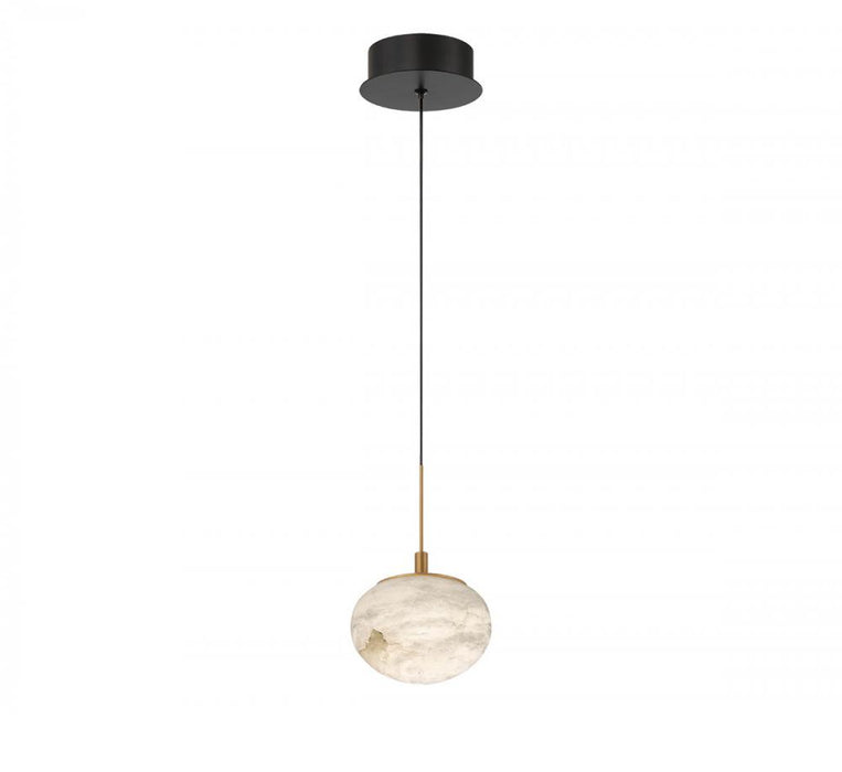 Lib & Co. CA Calcolo, 1 Light LED Pendant, Matte Black