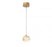 Lib & Co. CA Calcolo, 1 Light LED Pendant, Painted Antique Brass