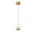 Lib & Co. CA Lucidata, 1 Light LED Pendant, Painted Antique Brass