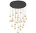 Lib & Co. CA Lucidata, 31 Light LED Grand Chandelier, Matte Black