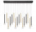 Lib & Co. CA Soffio, 16 Light Linear LED Chandelier, Mixed