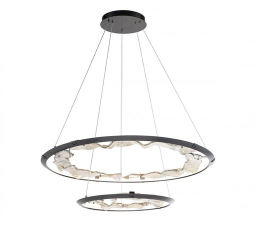 Nettuno 2 Tier Led Chandelier, Painted Brushed Grey | 12164-040