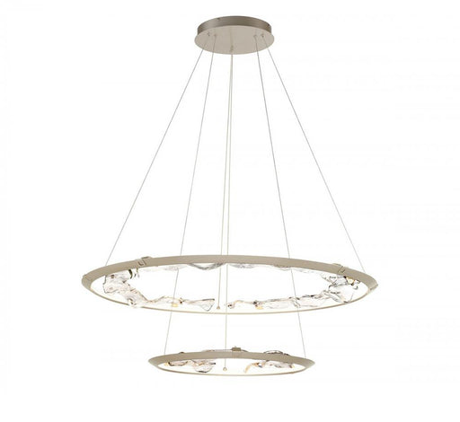 Nettuno,2 Tier Led Chandelier, Painted Brushed Champagne | 12164-041