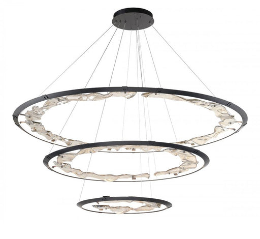 Nettuno,3 Tier Led Chandelier, Painted Brushed Grey | 12165-040