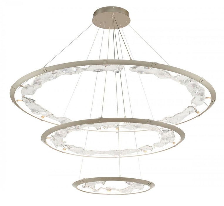 Nettuno,3 Tier Led Chandelier, Painted Brushed Champagne | 12165-041