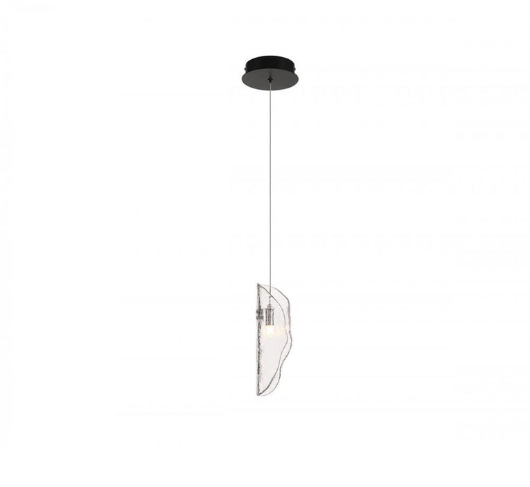 Sorrento, 1 Light Led Pendant, Clear, Black Canopy | 12166-017-02