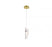 Sorrento, 1 Light Led Pendant, Clear, Gold Canopy | 12166-017-07