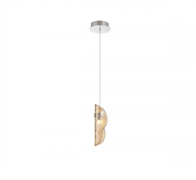 Sorrento, 1 Light Led Pendant, Amber, Chrome Canopy | 12166-018-01