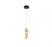 Sorrento, 1 Light Led Pendant, Amber, Black Canopy | 12166-018-02