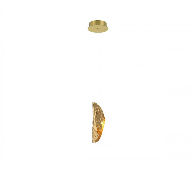 Sorrento, 1 Light Led Pendant, Copper, Gold Canopy | 12166-020-07