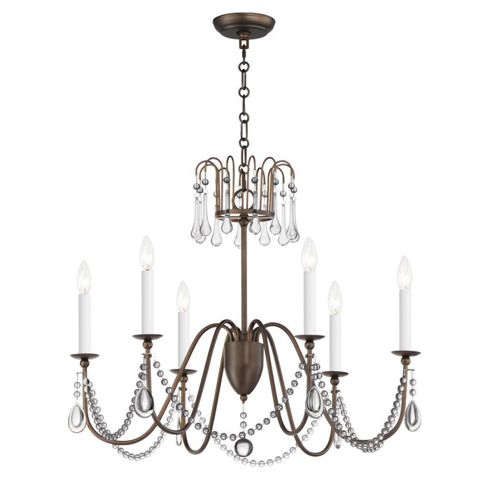 Plumette-chandelier | 12166CHB/CRY