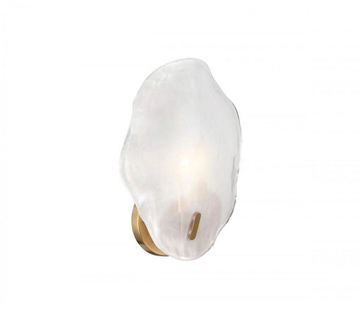 Corato, 1 Light Wall Sconce, Brushed Brass With Translucent White Glass | 12169-039
