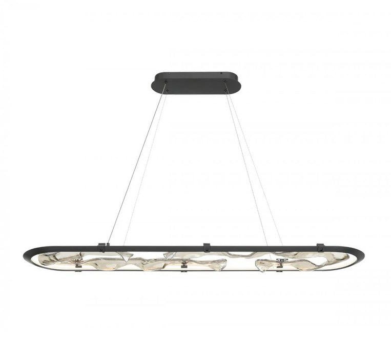 Nettuno 60" Oval Led Chandelier, Painted Brushed Grey | 12174-040