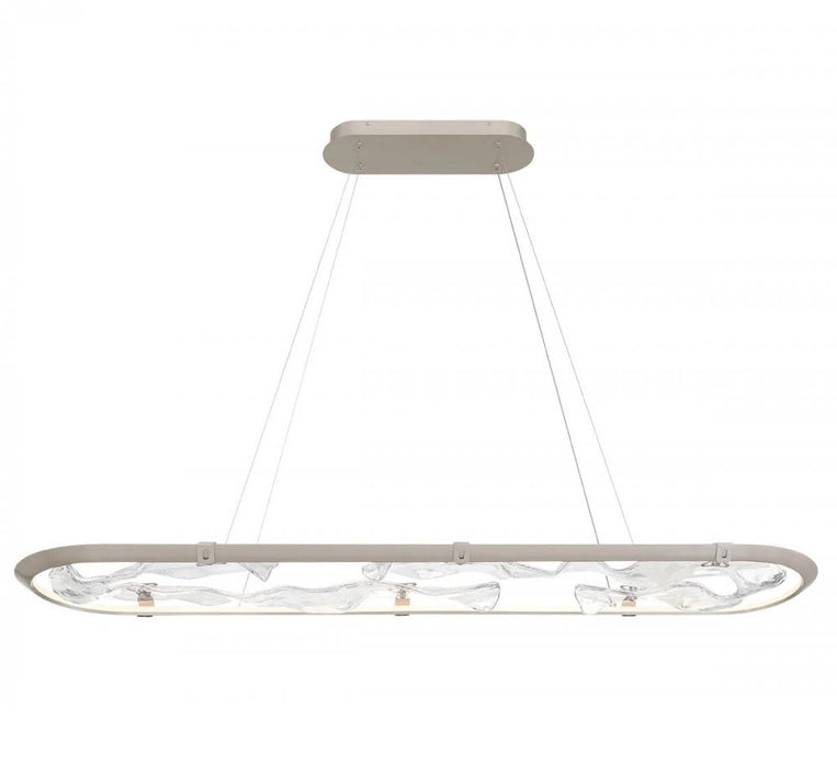 Nettuno 60" Oval Led Chandelier, Painted Brushed Champagne | 12174-041