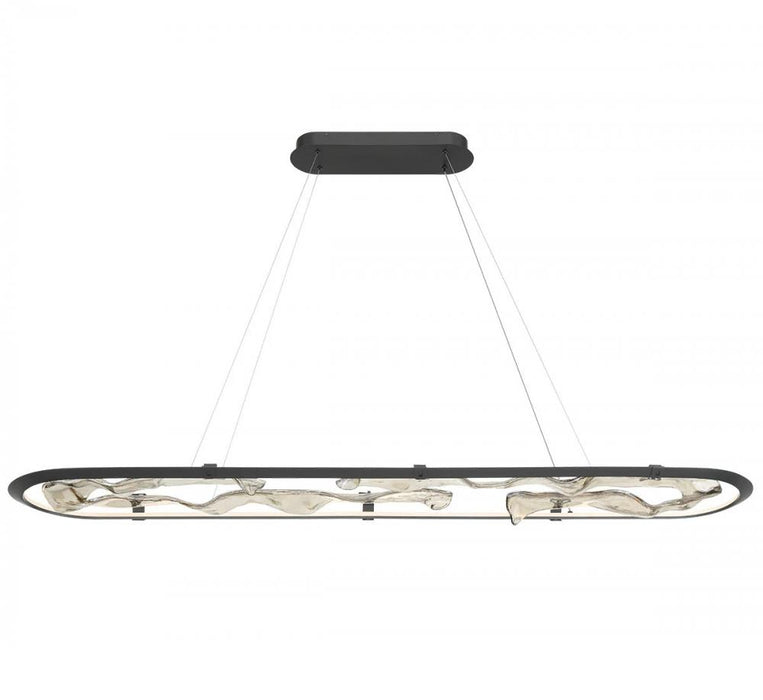 Nettuno 72" Oval Led Chandelier, Painted Brushed Grey | 12175-040