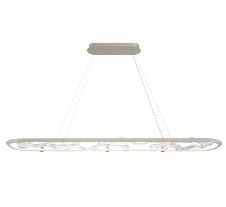 Nettuno 72" Oval Led Chandelier, Painted Brushed Champagne | 12175-041