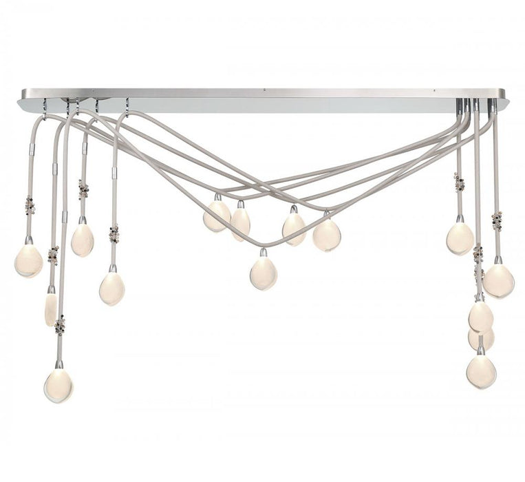 Bellissima, 15 Light Linear Chandelier,silver Sleeves | 12177-01