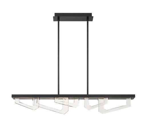 Arezzo, Small Linear Led Chandelier, Painted Brushed Grey | 12178-040