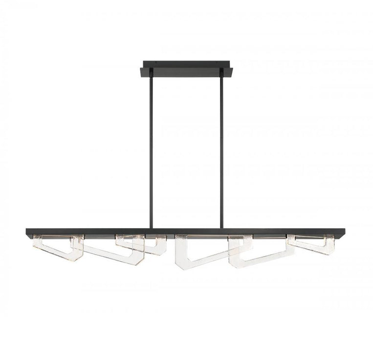 Arezzo, Linear Led Chandelier, Painted Brushed Grey | 12179-040