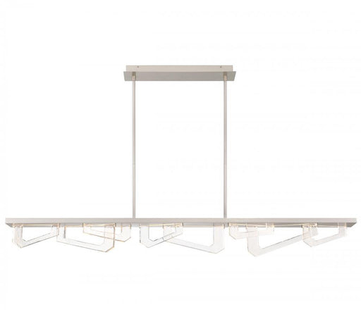 Arezzo, Large Linear Led Chandelier, Painted Brushed Champagne | 12180-041