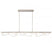 Arezzo, Large Linear Led Chandelier, Painted Brushed Champagne | 12180-041