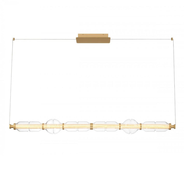Milazzo, Large Linear Chandelier, Antique Brass | 12189-030