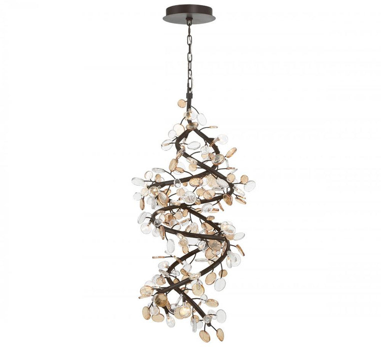Pisa, 23 Light Led Chandelier, Black With Gold Accent | 12196-043
