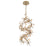 Pisa 23 Light Led Chandelier Antique Gold | 12196-057