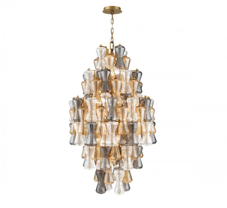 Veneto, 20 Light Chandelier, Aged Brass | 12201-022