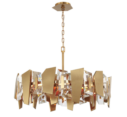 Castellana 8 Light Chandelier Brushed Brass Clear Crystal | 12215-037