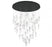 Sorrento, 45 Light Led Grand Chandelier, Clear, Black Canopy | 12219-017-02