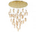 Sorrento, 45 Light Led Grand Chandelier, Amber, Gold Canopy | 12219-018-07