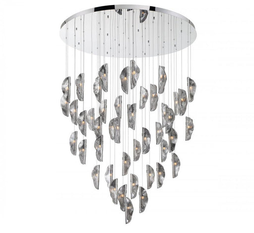 Sorrento, 45 Light Led Grand Chandelier, Smoke, Chrome Canopy | 12219-019-01