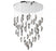 Sorrento, 45 Light Led Grand Chandelier, Smoke, Chrome Canopy | 12219-019-01