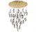 Sorrento, 45 Light Led Grand Chandelier, Smoke, Gold Canopy | 12219-019-07