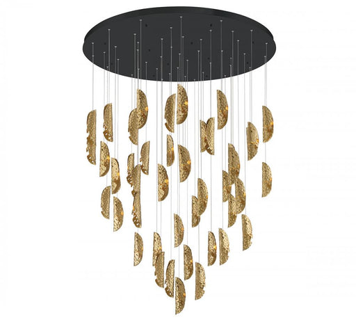 Sorrento, 45 Light Led Grand Chandelier, Copper, Black Canopy | 12219-020-02