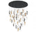 Sorrento, 45 Light Led Grand Chandelier, Mixed, Black Canopy | 12219-023-02